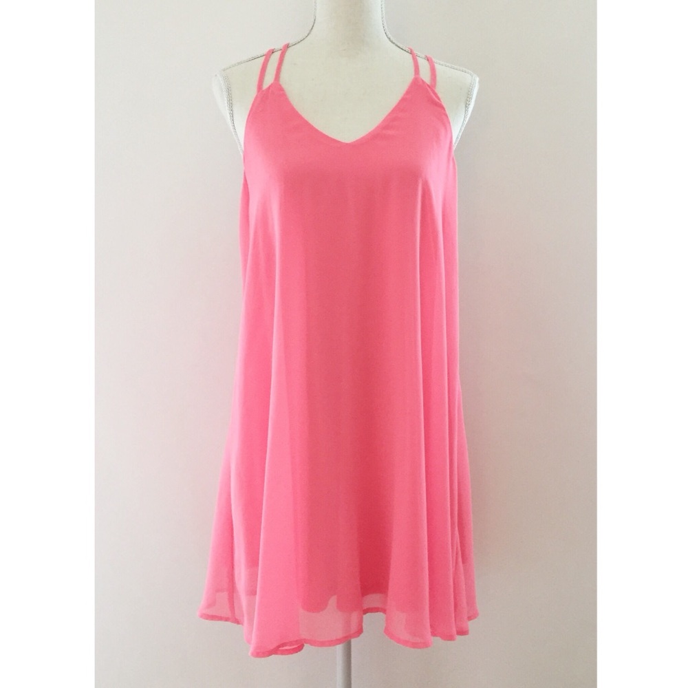 ALTAR’D State chiffon spaghetti strap dress